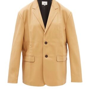 FRANKIE SHOP Olympia Faux-leather Blazer